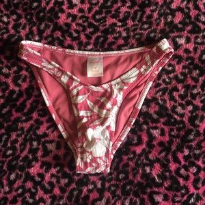 Pink Cheeky target v front floral swimsuit bottoms size xs